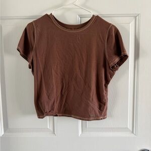 Hollister Brown Short Sleeve Tee
